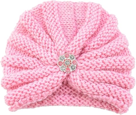 Bonnet Bebe Mamum Enfants Bebe Filles Tricot Chapeau Bonnet Turban Tete Wrap Cap Bouchon De Pile Rose Amazon Fr Gros Electromenager