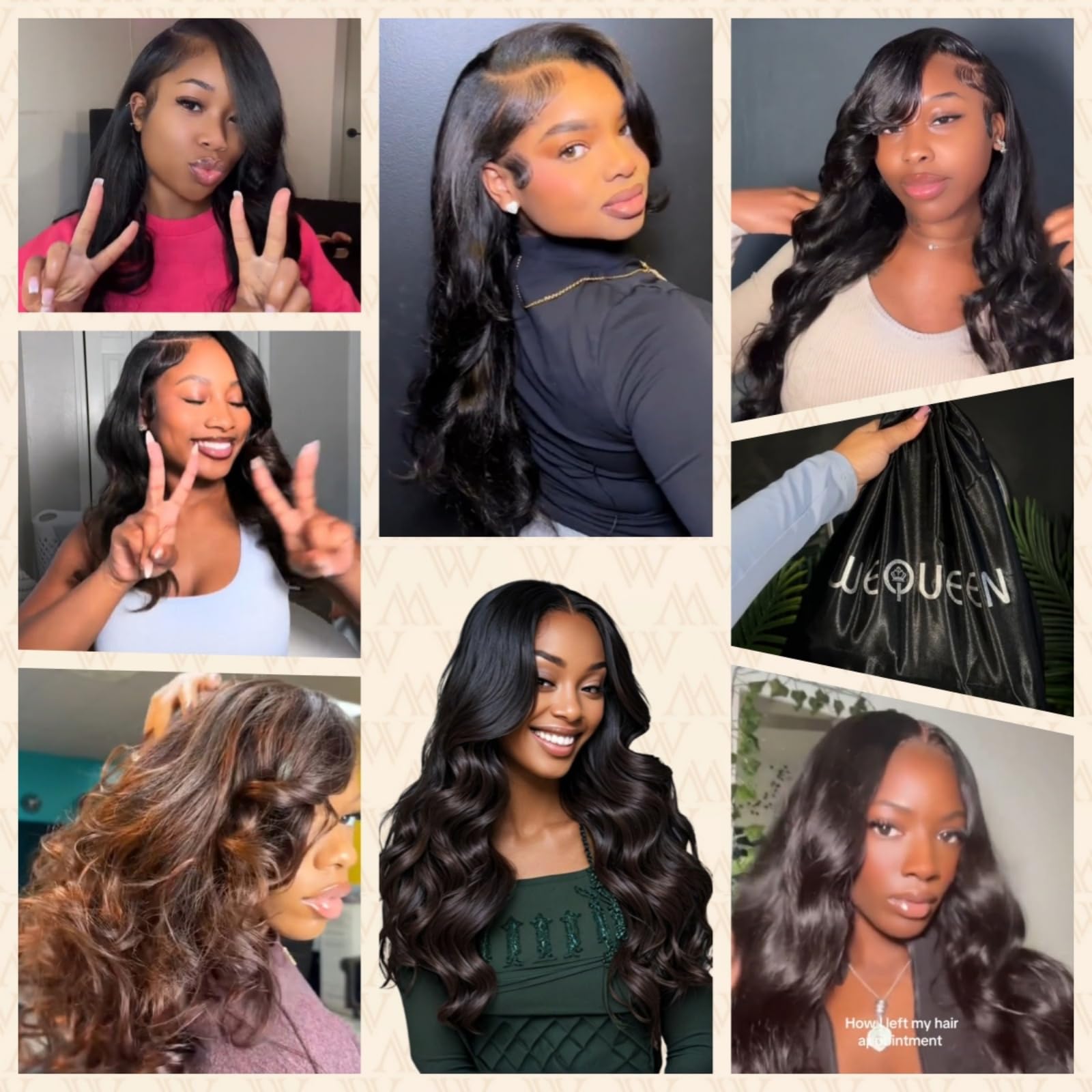 Amazon.com : Wequeen 16A Body Wave Straight Human Hair  display picture 2