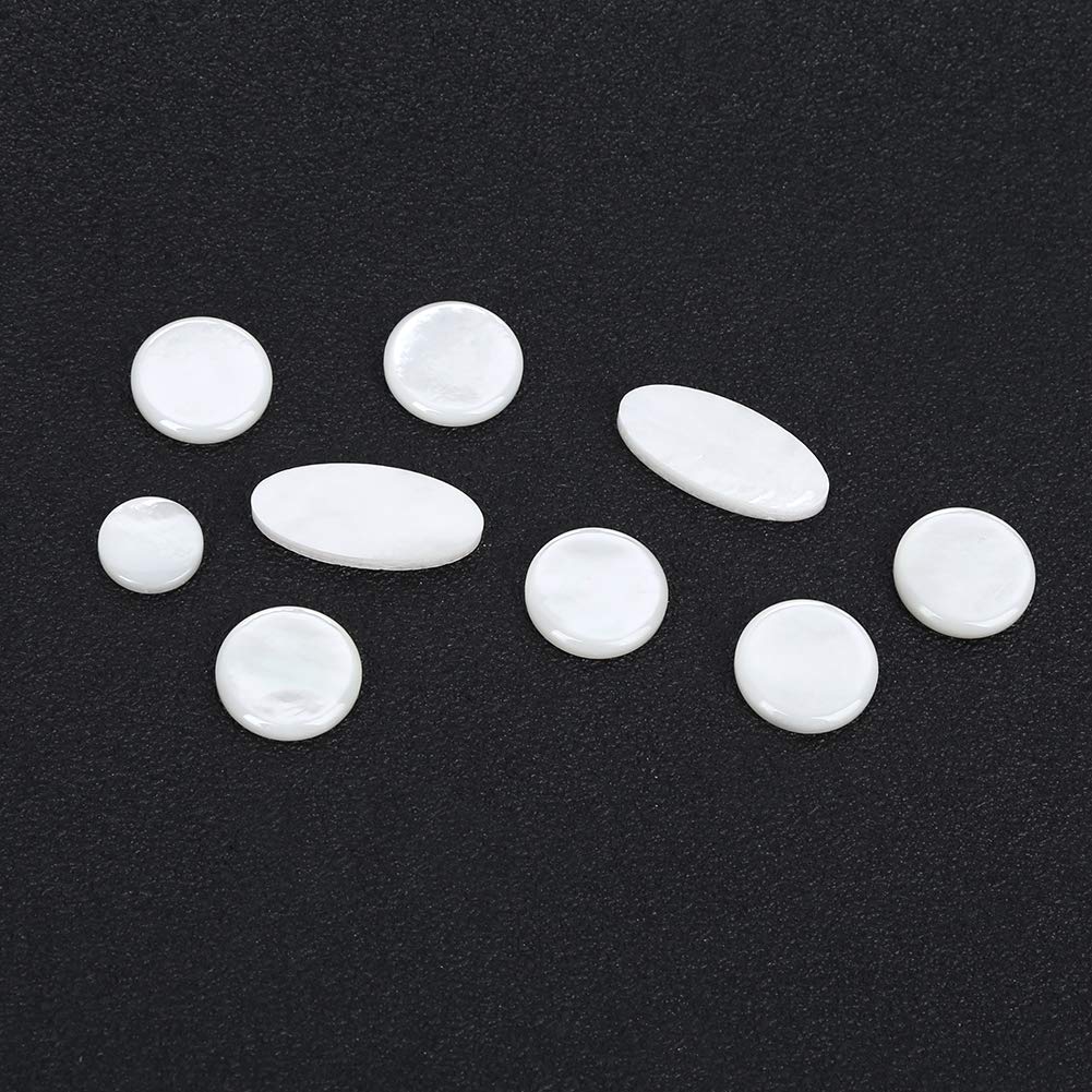 9pcs/set incrustations de touches de touche de saxophone, bouton de doigt pour accessoires de pièces de saxophone sax alto/ténor/soprano
