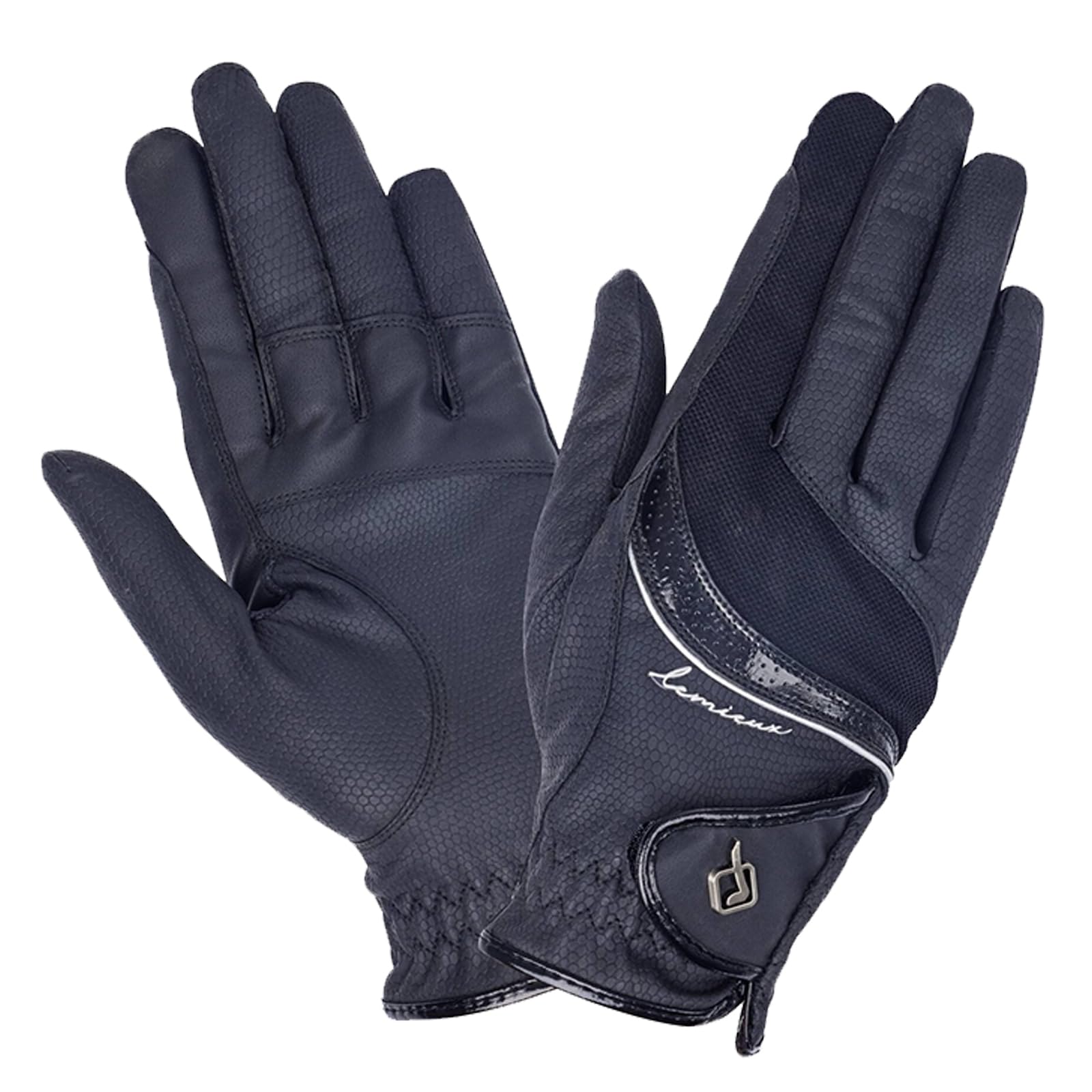 LeMieux Competition Adults Horse Riding Gloves - Navy Blue XL