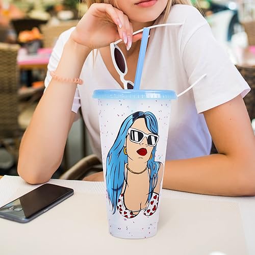 Miniatura 9 de TECKWRAP Rollo de vinilo adhesivo azul claro cromado para manualidades, 1 pies x 5 pies