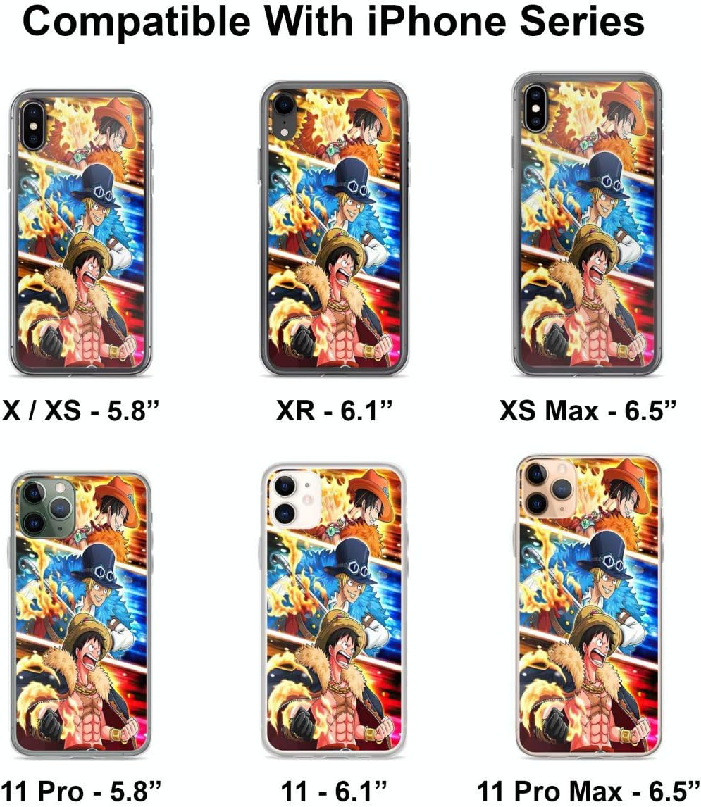 Amazon Com Phone Case Op One Piece Ace Sabo Luffy Brothers Compatible With Iphone 6 6s 7 8 X Xs Xr 11 Pro Max Se Samsung Galaxy Funny Shockproof Bumper Cell Phones Accessories