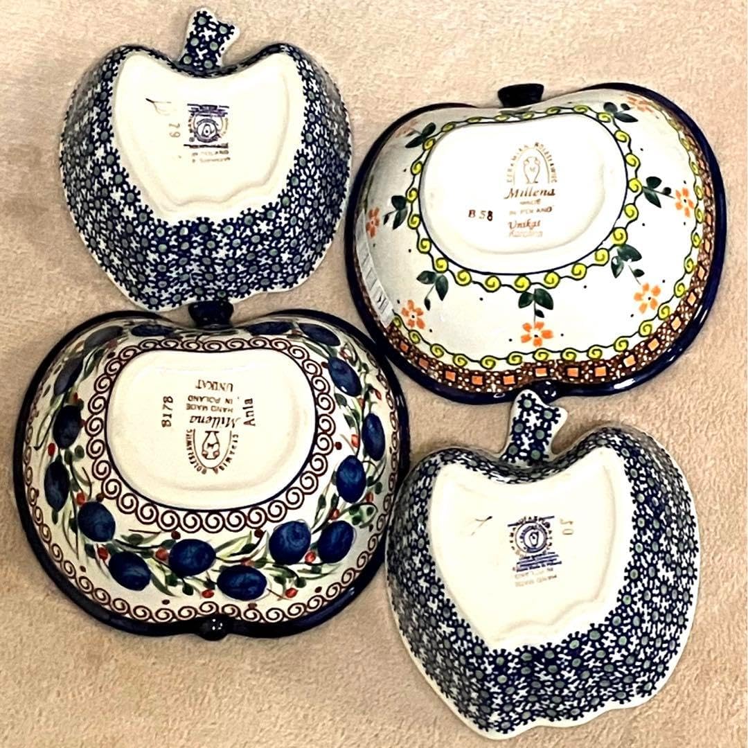 ポーランド食器 ポーリッシュポタリー アップル リンゴボウル