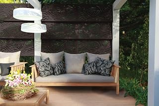 OUTDECO 5/16 in. x 24 in. x 48 in. Wooloomai Modular Hardwood Composite Decorative Fence Panel