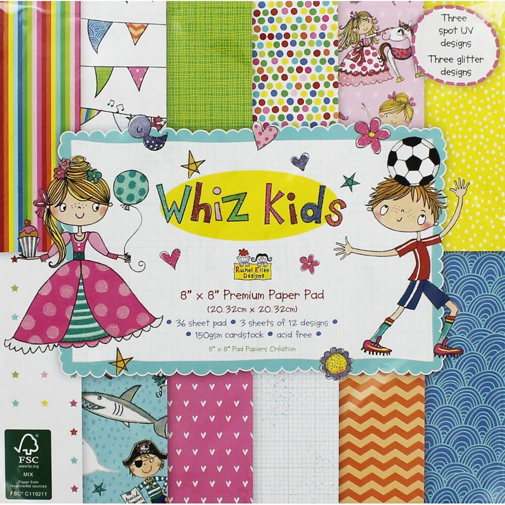 Whiz Kids Decoupage FSC 8"x8" Paper Pad