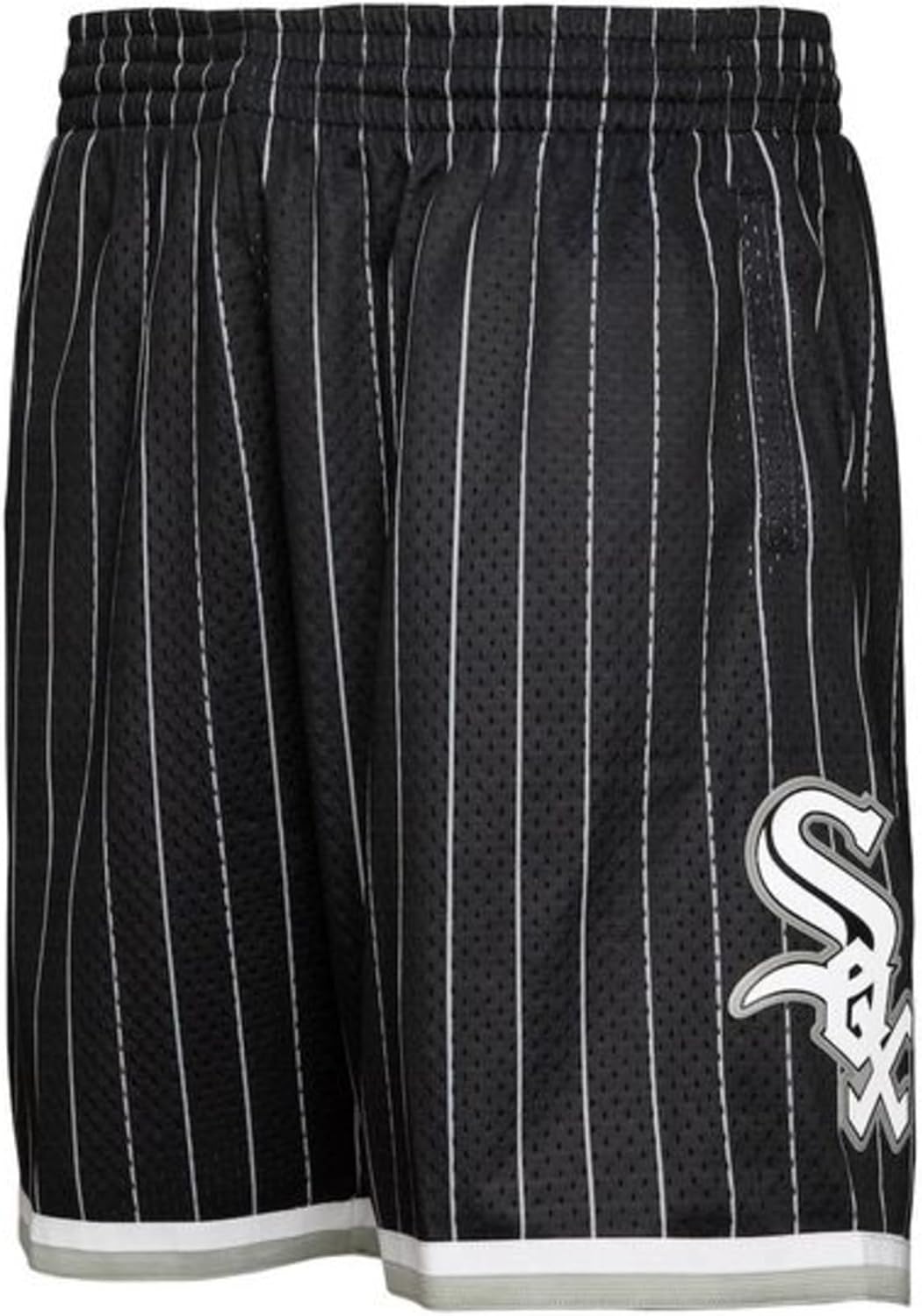 Mitchell & Ness Chicago White Sox Team ID Mesh Pinstripes Shorts Team Logo - Black