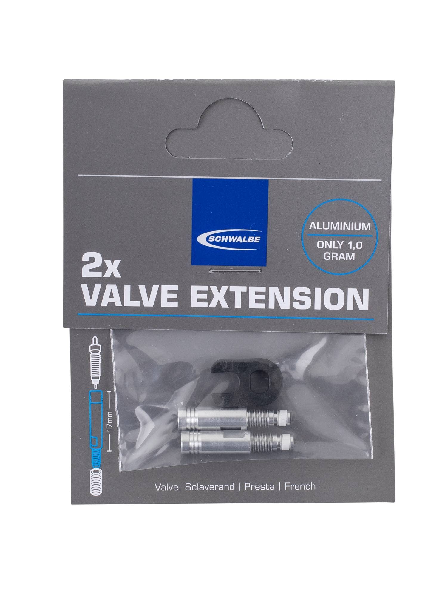 Schwalbe Clik Valve Conversion Set für SV Ventile (französische Ventile) | 21610