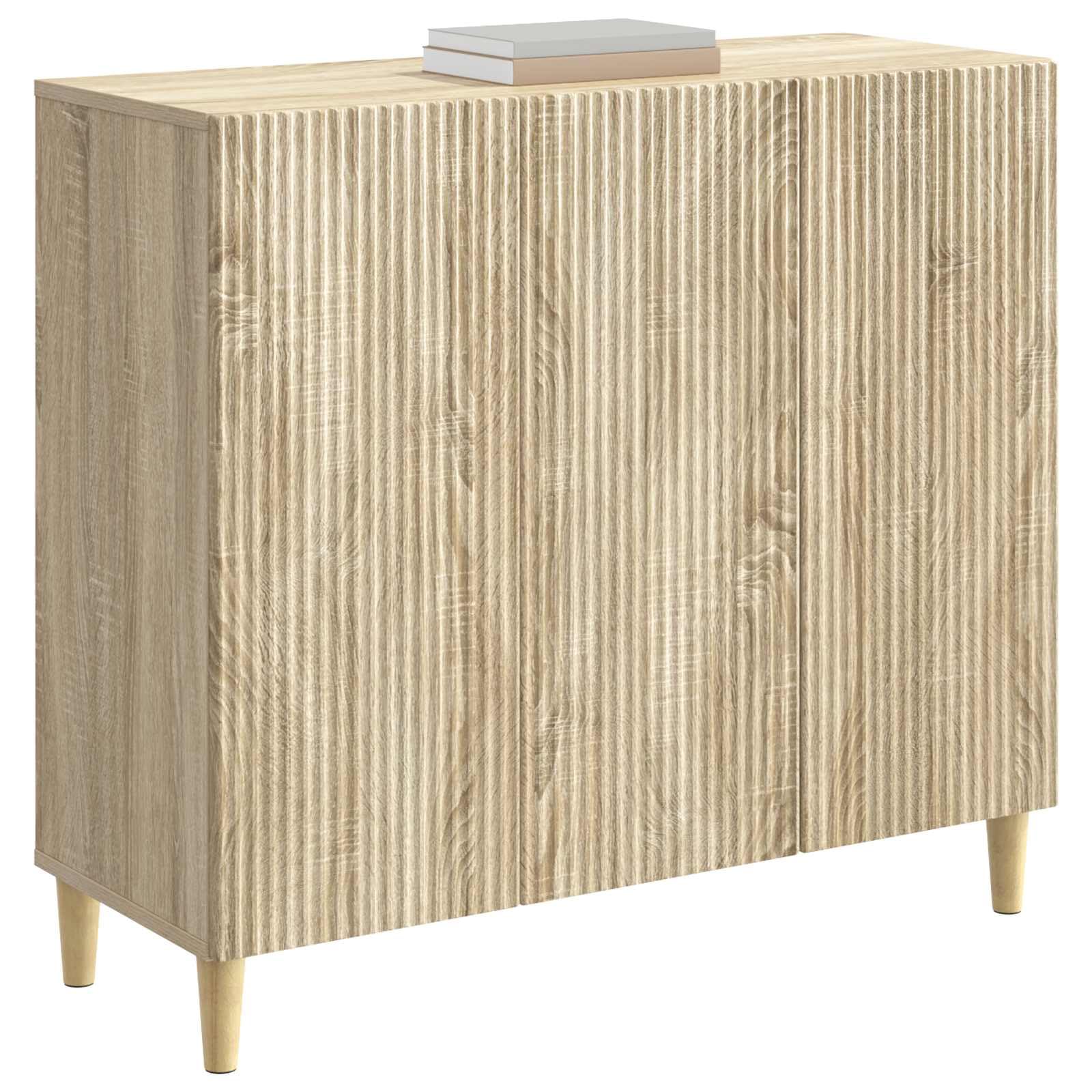 vidaXL Aparador Roble Sonoma 89 x 34,5 x 80 cm Madera de Ingeniería