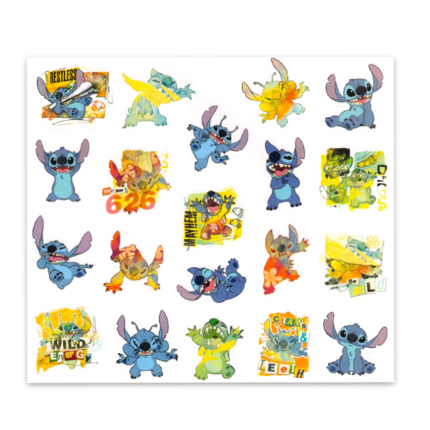 Stitch UNO Jeu de cartes – Ensemble avec jeu Disney UNO pour enfants et autocollants, plus | Jeu de cartes Lilo et Stitch pour enfants, soirée de jeu en famille