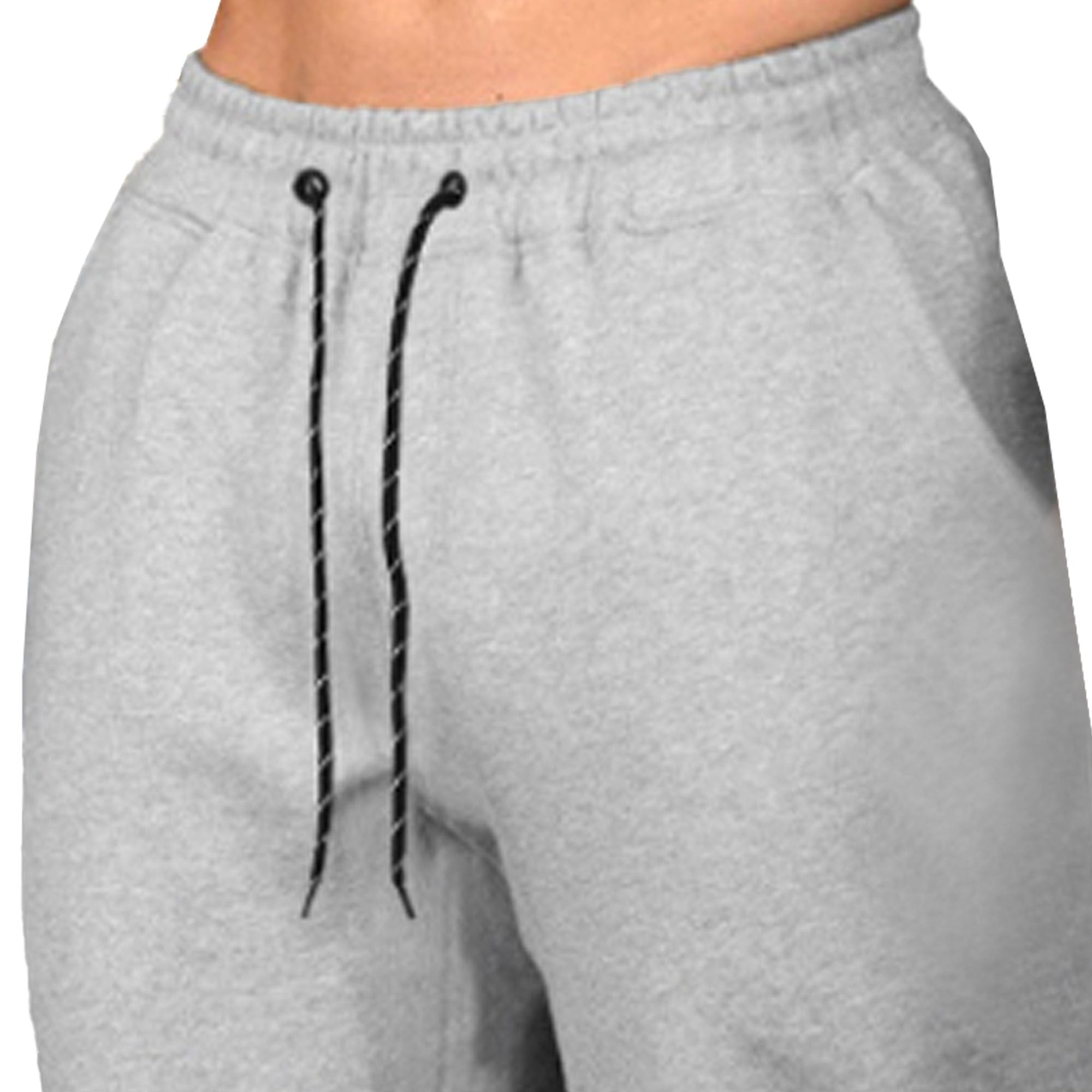 Men's Workout Breathable Leggings Casual Loose Fit Yoga Sweatpants Classic Athletic Running Slack (Grey,Large)