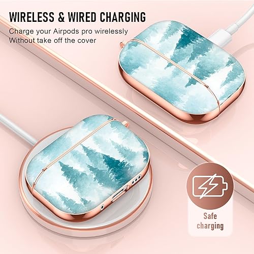 Vista 217 de Maxjoy for AirPods 2nd Generation Case, Unique Design Hard Protective Shockproof Airpods Case Cover with Keychain Compatible with Apple AirPods Sea