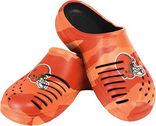Miniatura 176 de FOCO - Sandalias de agua de jardín con logotipo de equipo de la NFL, para hombre Camuflaje tonal,logotipo grande de bloque