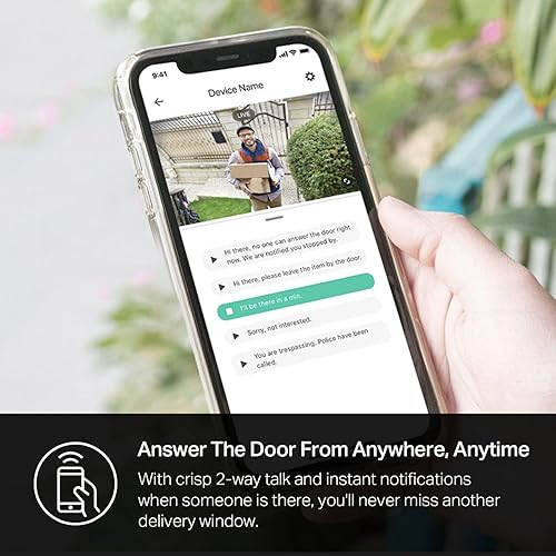 Miniatura 6 de Kasa Smart Video Doorbell Camera Hardwired w/Chime, 2K Resolution, Always-on Power, Night Vision, 2-Way Audio, Real-Time Notification, Cloud & SD