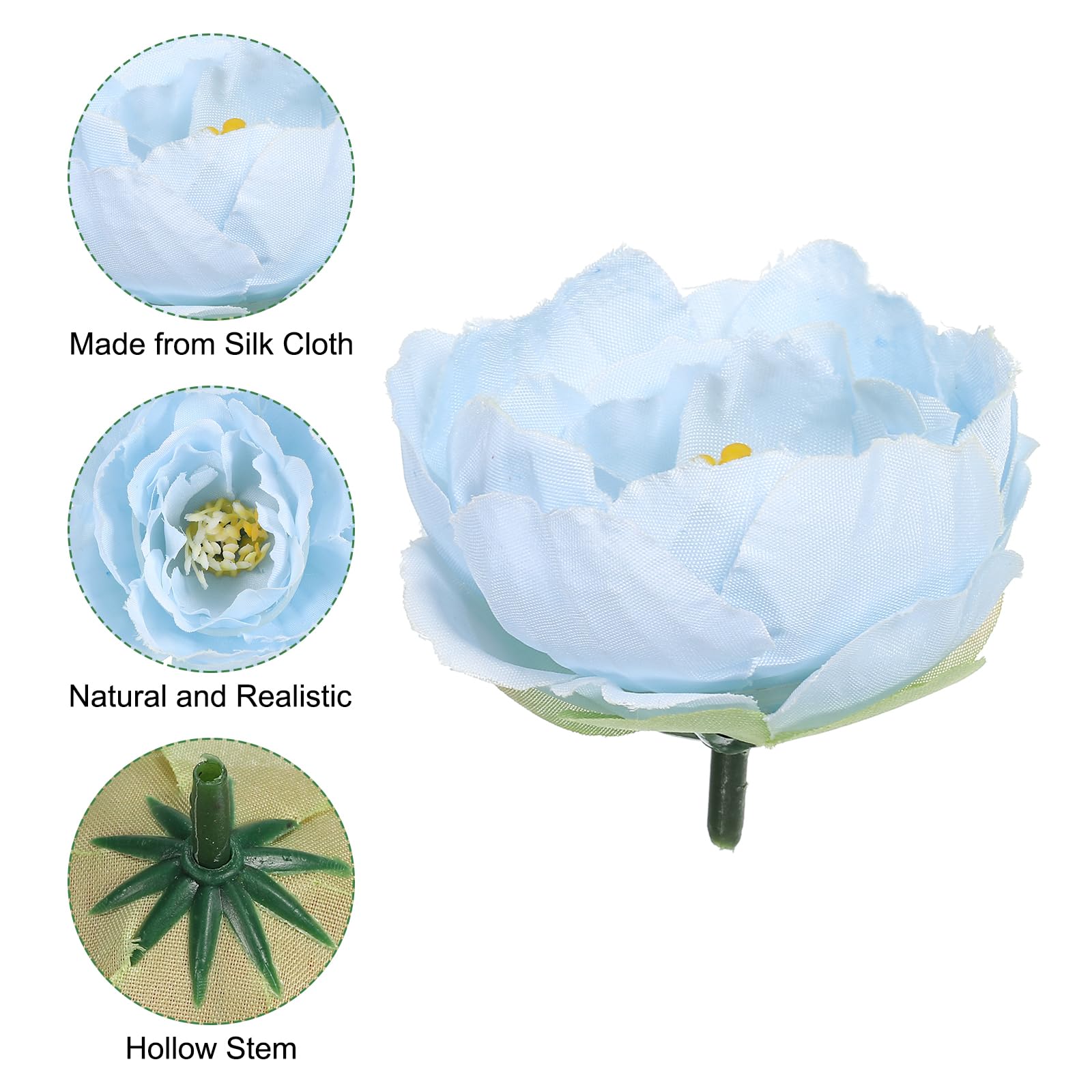 PATIKIL Artificial Flower Head - Image 4