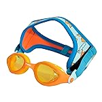 FINIS DragonFly Kids Swim Goggles - Ages 3-6, Adjustable Floating Strap, UV Protection, Anti-Fog - Flower Power