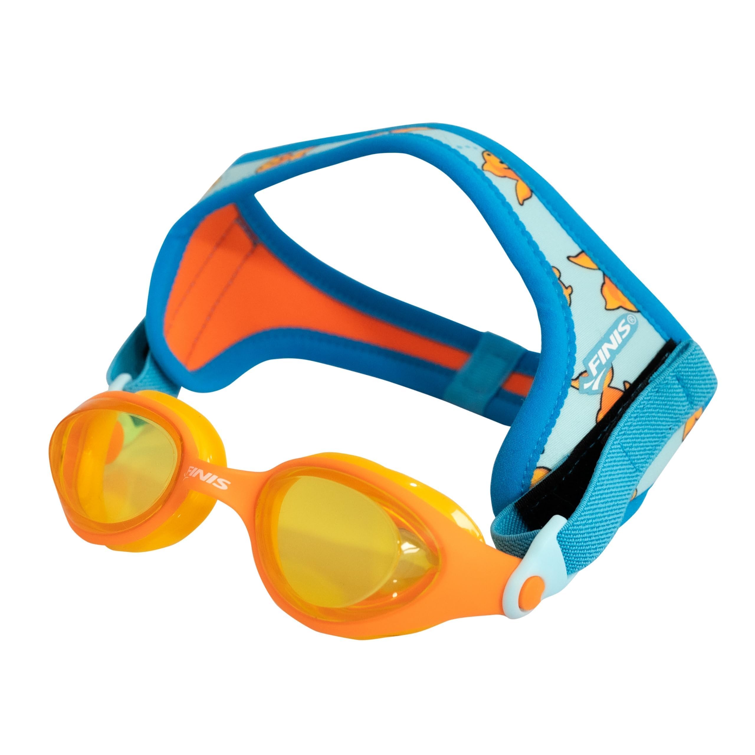 FINIS DragonFly Kids Swim Goggles - Ages 3-6, Adjustable Floating Strap, UV Protection, Anti-Fog