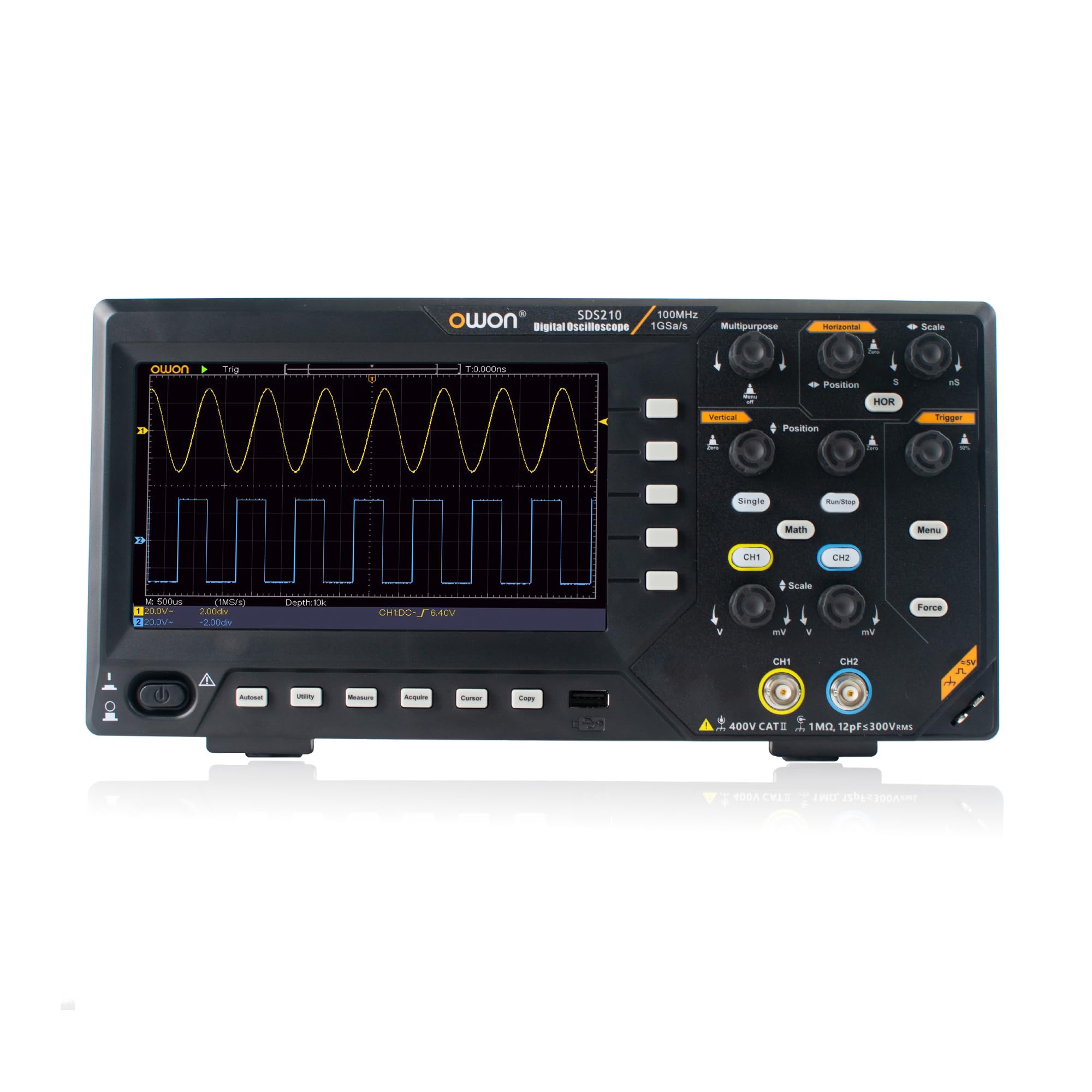 OWON Oszilloskop Desktop 100MHz Bandbreite Zweikanal Oszillograh