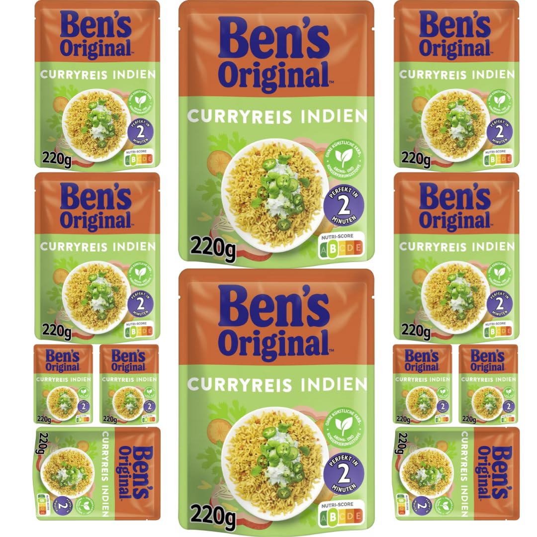 Ben's Original Curryreis Indien Reis 220 gramm x 12 Stück