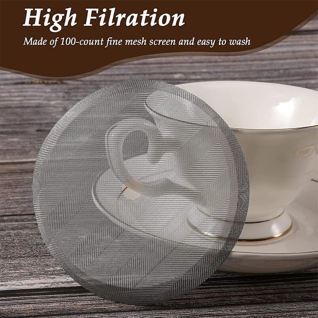 9 PCS 1000ml Replacement Filter Filter Stainless Steel Coffee Filter for Coffee Maker