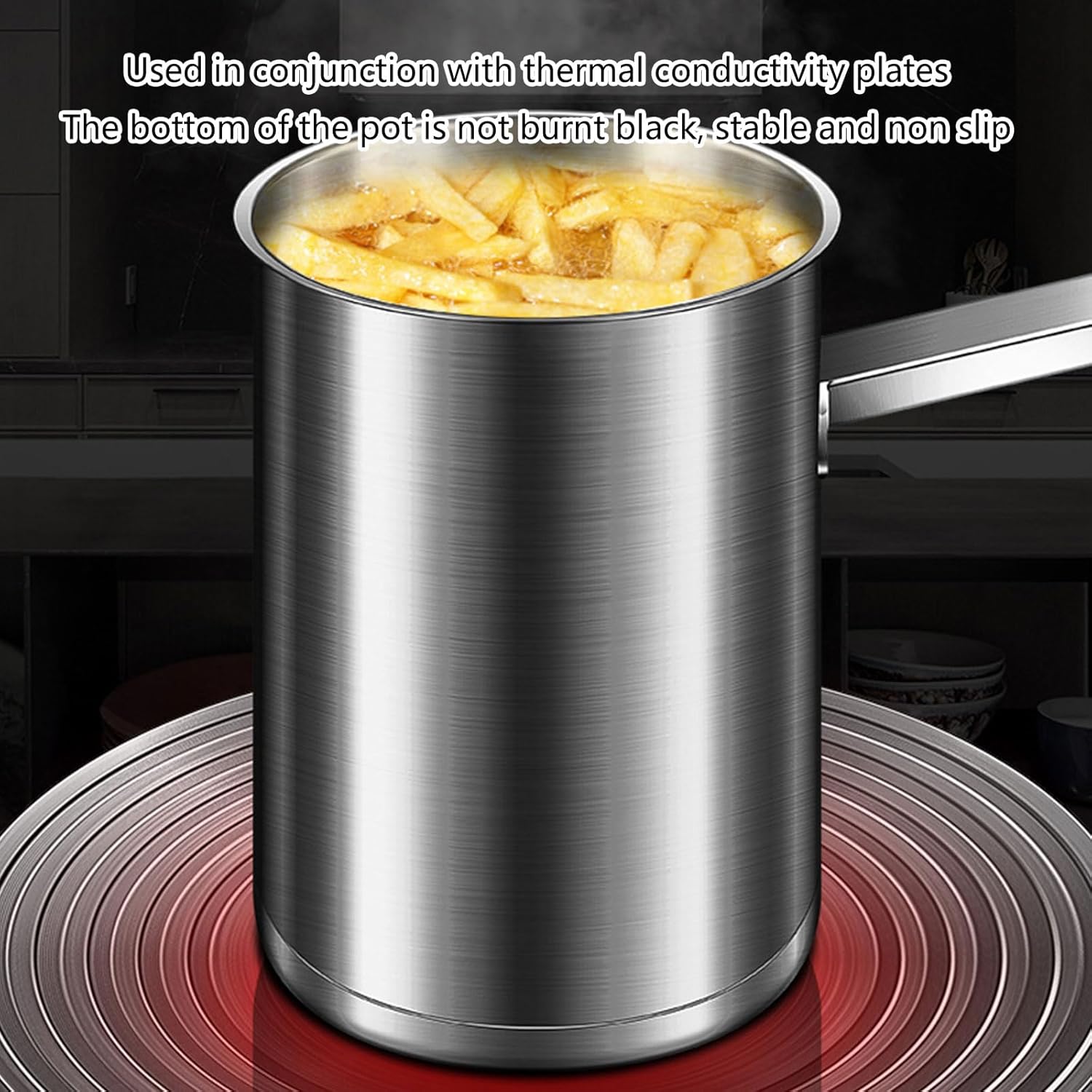 Efficient Heating Fryers Basket Fat Fryers Large Frying Cookware Suitable For Restaurant Tempuras Chicken