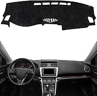 Vista 29 de KEYOOG Cubierta de tablero para Ho-nda Civic 2011-2006 (para conducción a la izquierda), alfombrilla antirreflejos, protector solar antideslizante