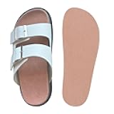 Pigskin Leather Insoles for Men and Women's Clogs，Anti-Slip Comfort Inserts for Cork Footbed Sandals, Ultra-Thin Adhesive Odor-Control Barefoot Shoe Liners for Slide Sandals