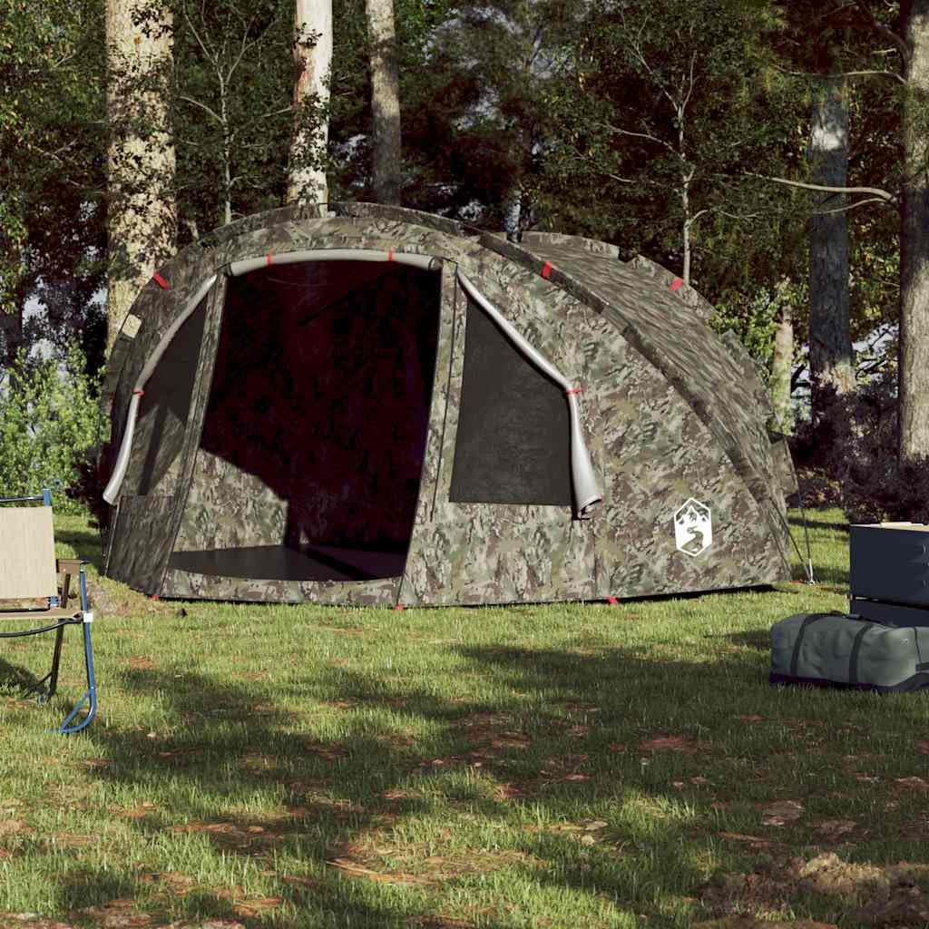 Solivagant Tente de pêche 4 Personnes Camouflage imperméable,(4.4 KG)