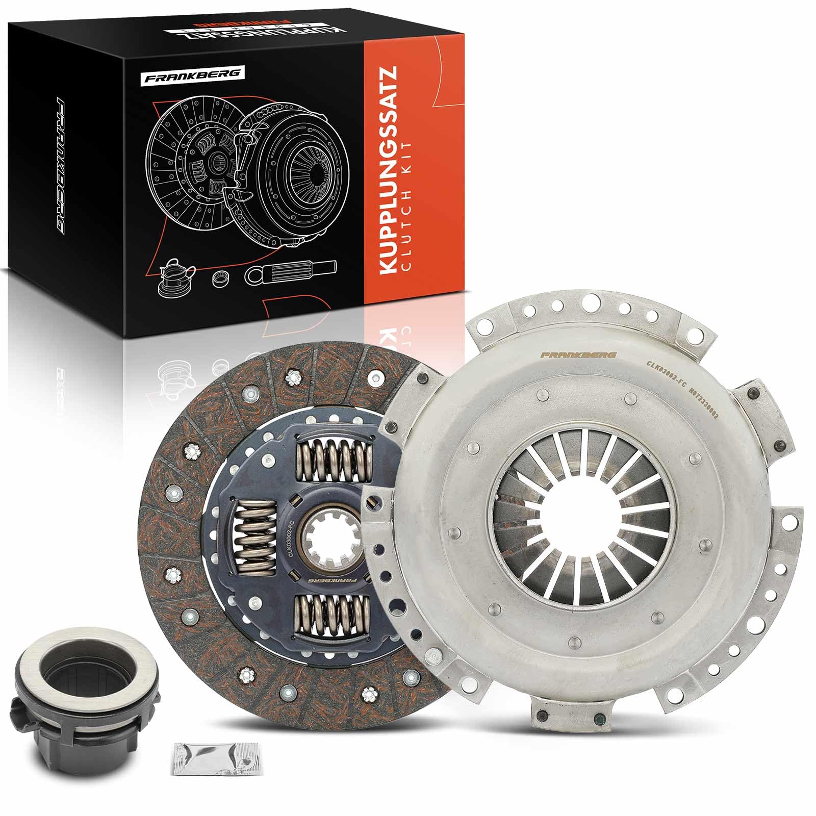 Frankberg Kit de embrague embrague 21211223570 | Compatible con: Serie 3 Touring E36, Serie 3 Compact E36, Serie 3 E36, Serie 3 Coupé E36, Serie 3 Convertible E36