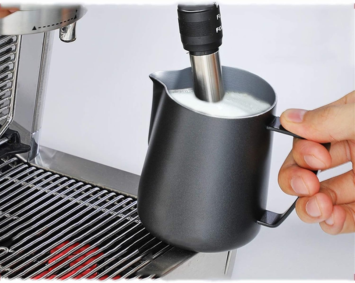 304 Stainless Steel Milk Jug Milk Froth Jug is Used to Make Artistic Cappuccino Stainless Steel Double Insulated Gravy Boat/Sauce