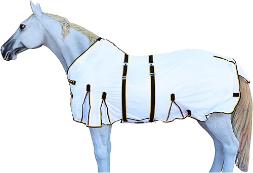 Miniatura 7 de 60" Caballo Malla Ligero Hoja Verano Primavera Airflow Bellyband 73433