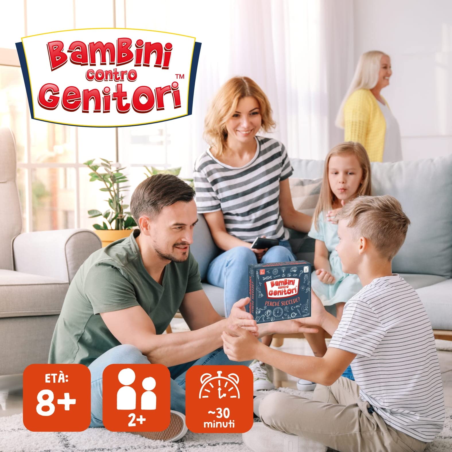 KANGUR Gioco da Tavolo Educativo Quiz Gioco di Carte per Famiglie Giochi Educativi per Bambini BAMBINI contro GENITORI Perché succede? Gioco dai 8 Anni