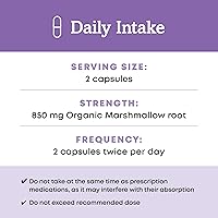 Vista 6 de Oregon's Wild Harvest Suplemento de hierbas orgánicas de malvavisco, 90