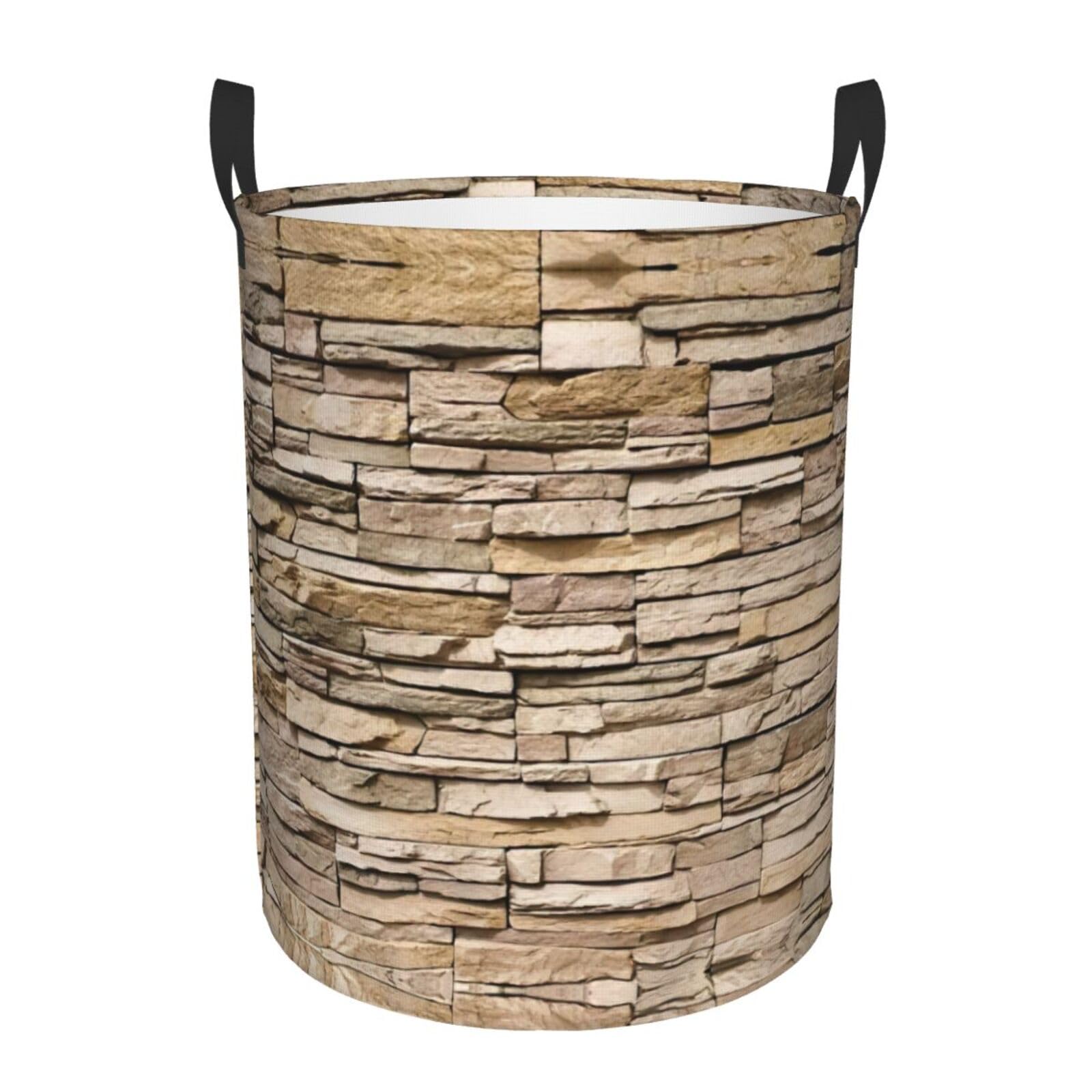 Panier à linge effet brique Rustic Rocks pour sublimer le salon et la chambre
