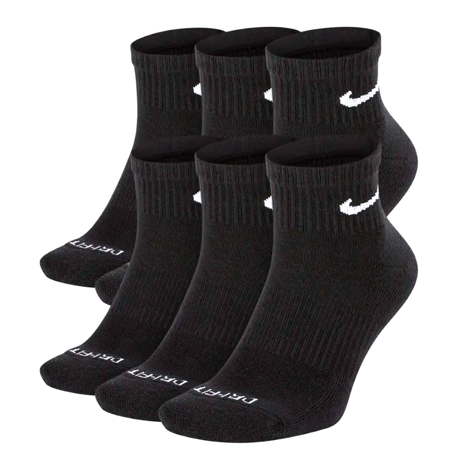 Nike Unisex Adult Everyday Cushioned Training Ankle Socks 6-Pack