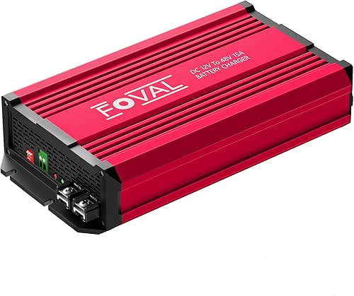 FOVAL 12V to 48V DC to DC Charger, 800W Ultra-Fast