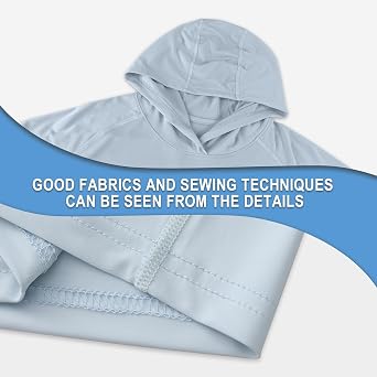 Riverruns Men's UPF 50+ Quick-Dry Cooling Fishing Hoodie with Fish Graphic