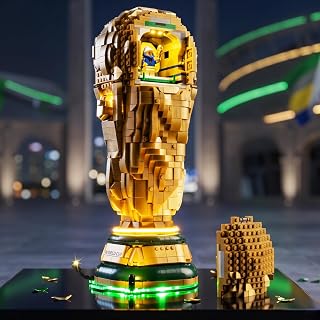 Kyglaring Light Kit for LEGO 43020 World Cup Official Trophy, Lights Only | Touch Control, 5 Modes, Adjustable Speed & Brightness, Lift Sensor for Display & Gifting (Light Kit Only, Model Not Included)