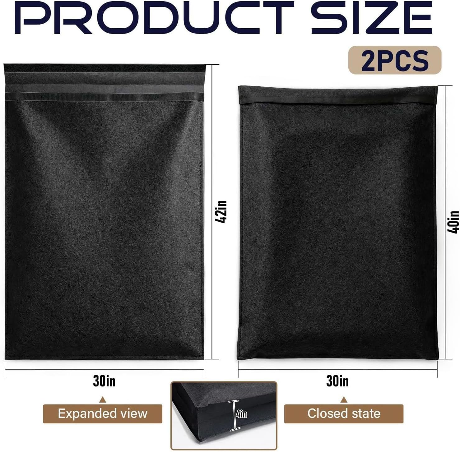 2 Pack Padded Picture Frame Carrying Bag with Handles for Moving