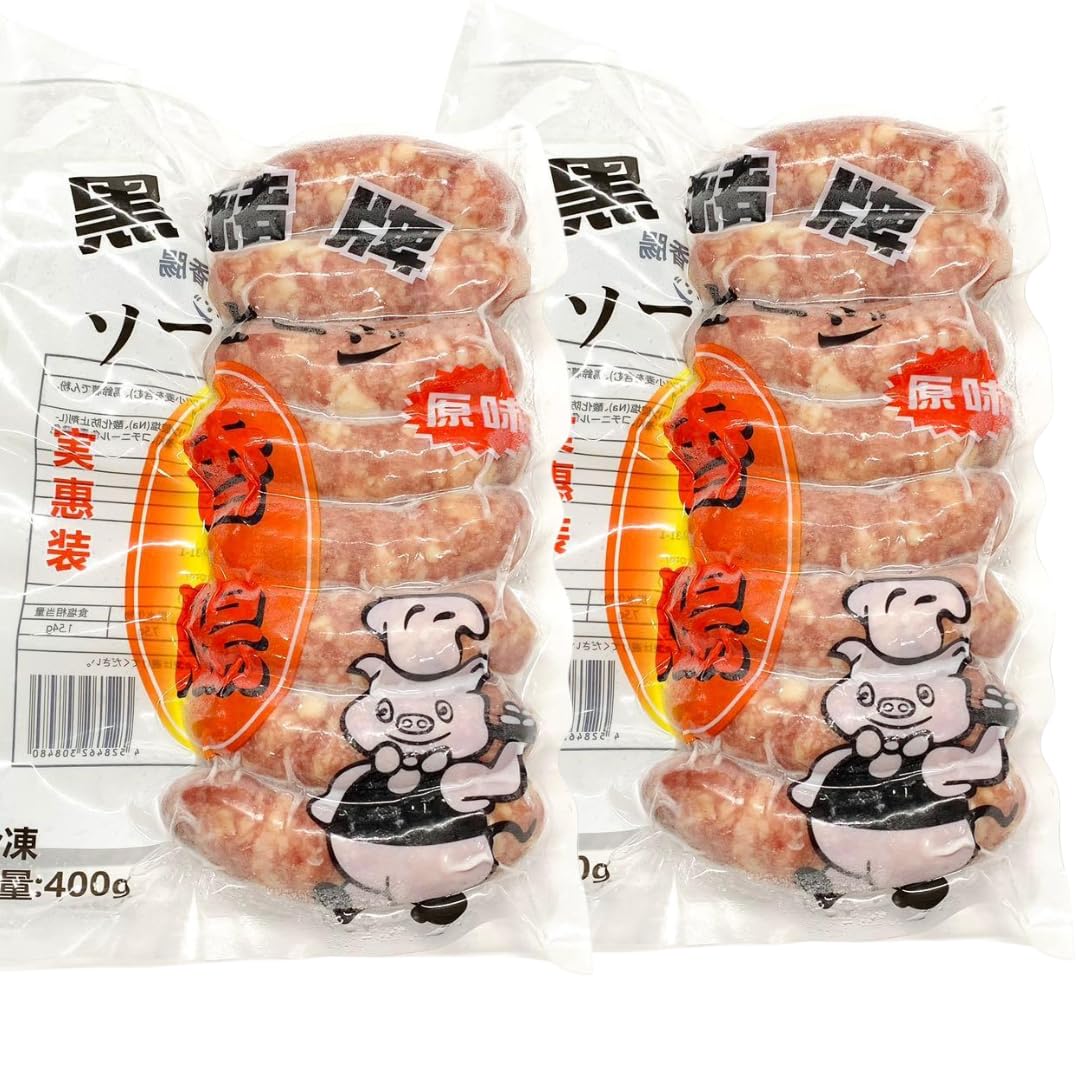 Amazon.co.jp: 黒猪牌 ソーセージ【 400g ×2点 セット】実恵装 台湾