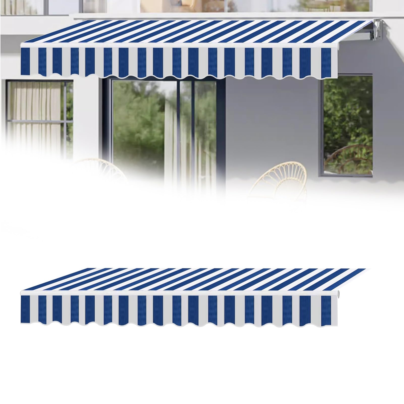 markise 7x3 Wasserdichte Terrassenmarkise, Vordach, 7 x 3,5 m, mit Stoffbezug oben und Volant, dunkelblaue Streifen, für den privaten und gewerblichen Außenbereich, UV-Schutz und Sonnenschutz Garden Color:Black / White Trim Diamond Painting Boxen Sportbrillen mit Sehstärke von