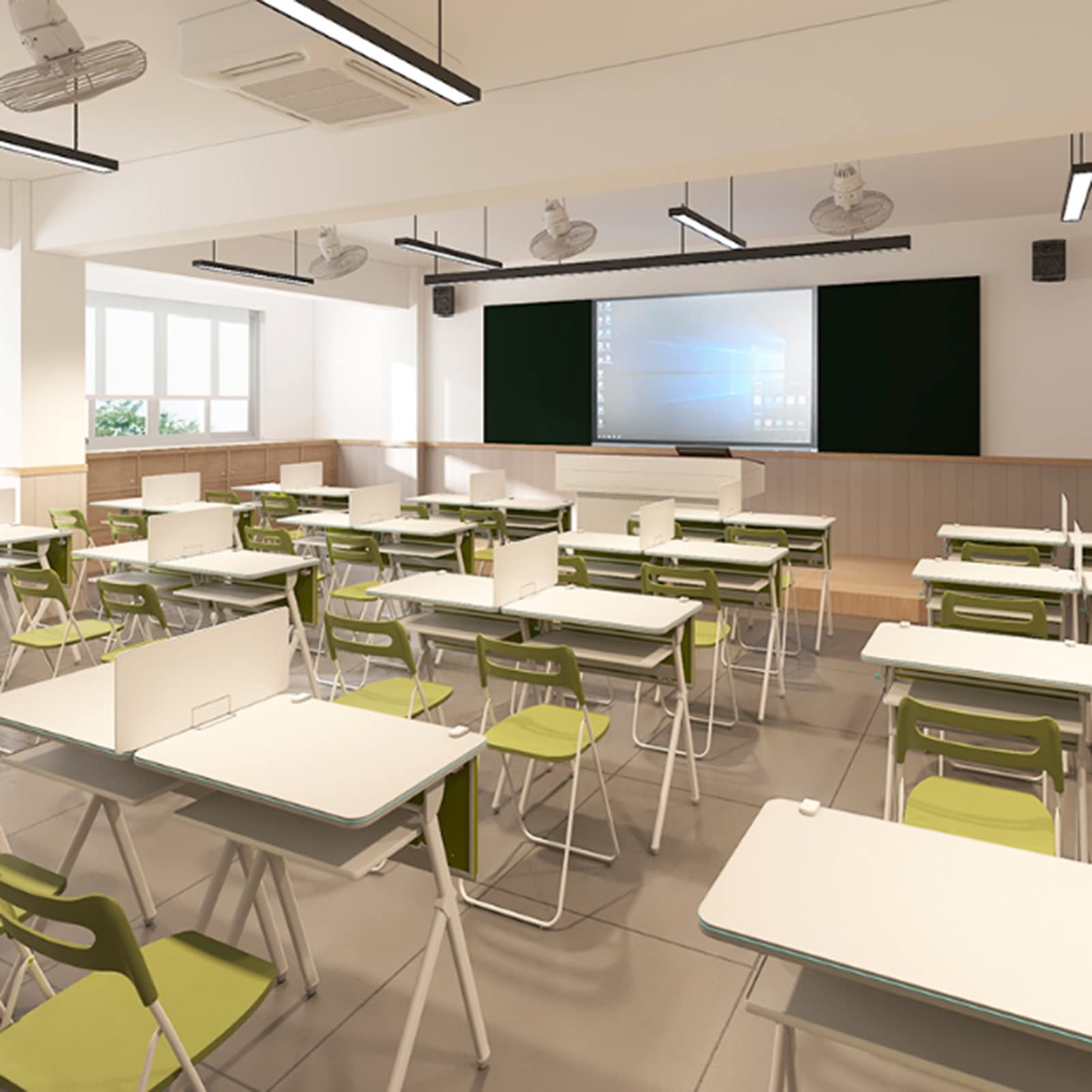 3 divisori bianchi da scrivania per studenti, pannelli leggeri per ufficio, perfetti per aree di studio ed esami degli insegnanti, migliorano e privacy