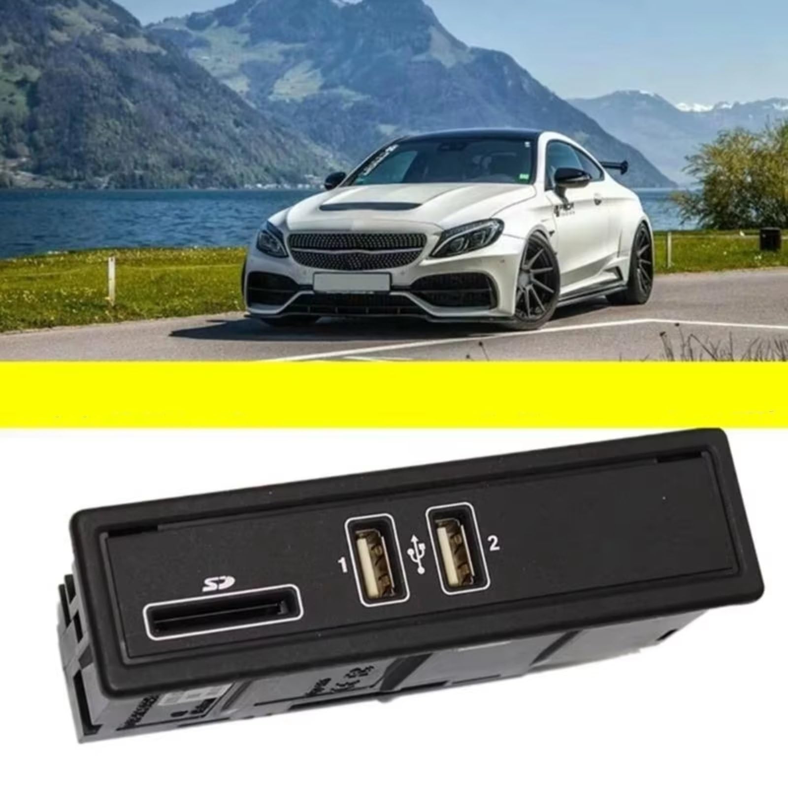 Compatibile Con Benz Per W205 W213 W253 C180 C260 GLC200 E180 Porta USB Presa Lettore Di Schede Connettore USB 2058200226 A2058200126 Sostituzione Presa USB