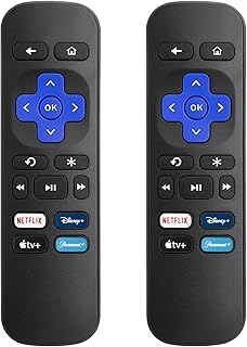 Replacement Remote Control Compatible with Roku Express，for Roku Box, for Roku Player，for Roku Premiere，Compatible for Roku 1/2/3/4 (HD,LT,XS,XD).(NOT for Roku Stick and Roku TV)(Pack of 2)…