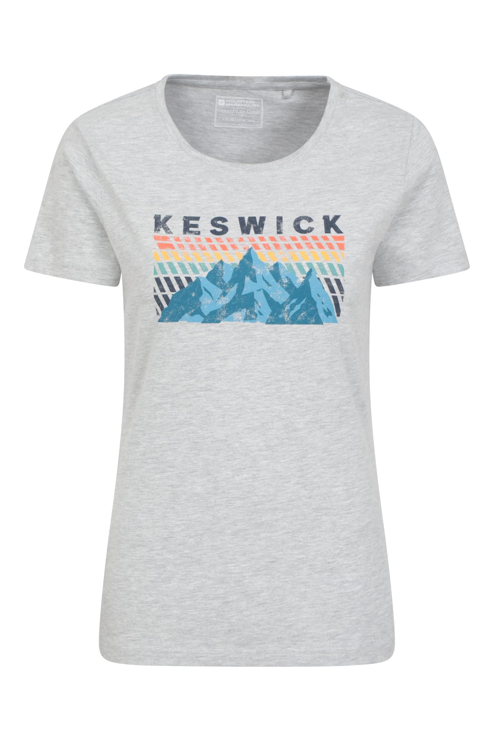 Keswick Printed Womens T-Shirt - Grey