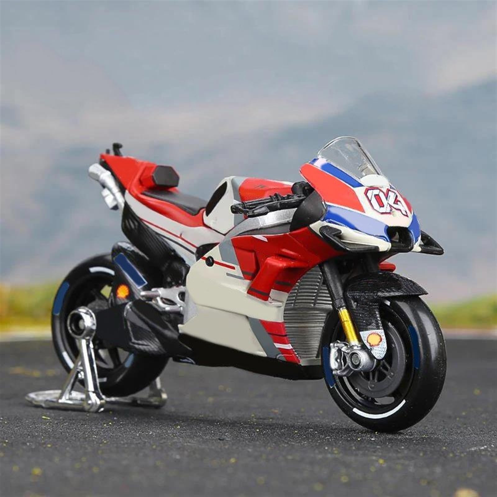 SEYXF Motorbike Toy 1:18 for Ducati Desmosedici Team #04 2018 Motorcycle Model Diecast Metal Toy Gifts(with Retail Box)