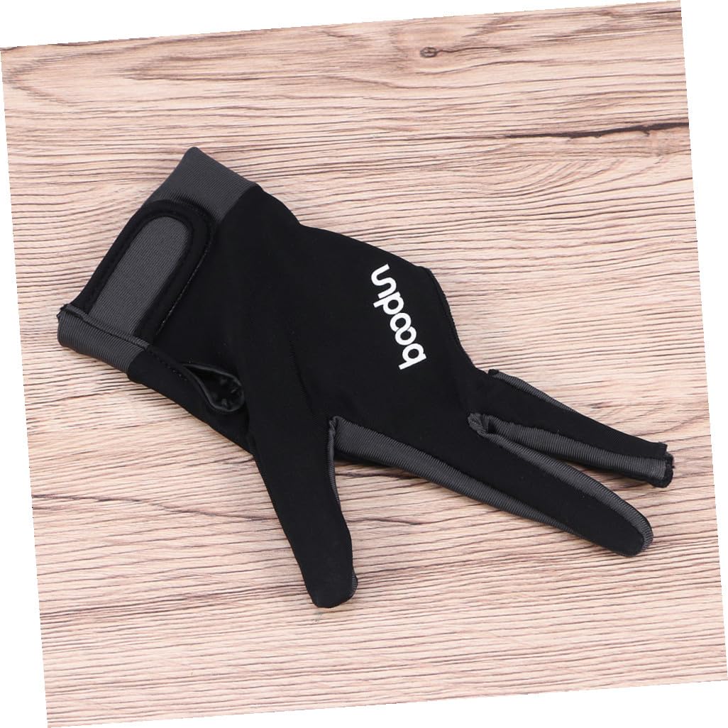 INOOMP 2 Pièces Gants De Billard Gants sans Doigts 3 Doigts Gant De Billard Accessoire À Trois Doigts Gant De Billard Gris Foncé Billard Billard Hommes Et Femmes Gant De Queue De Billard