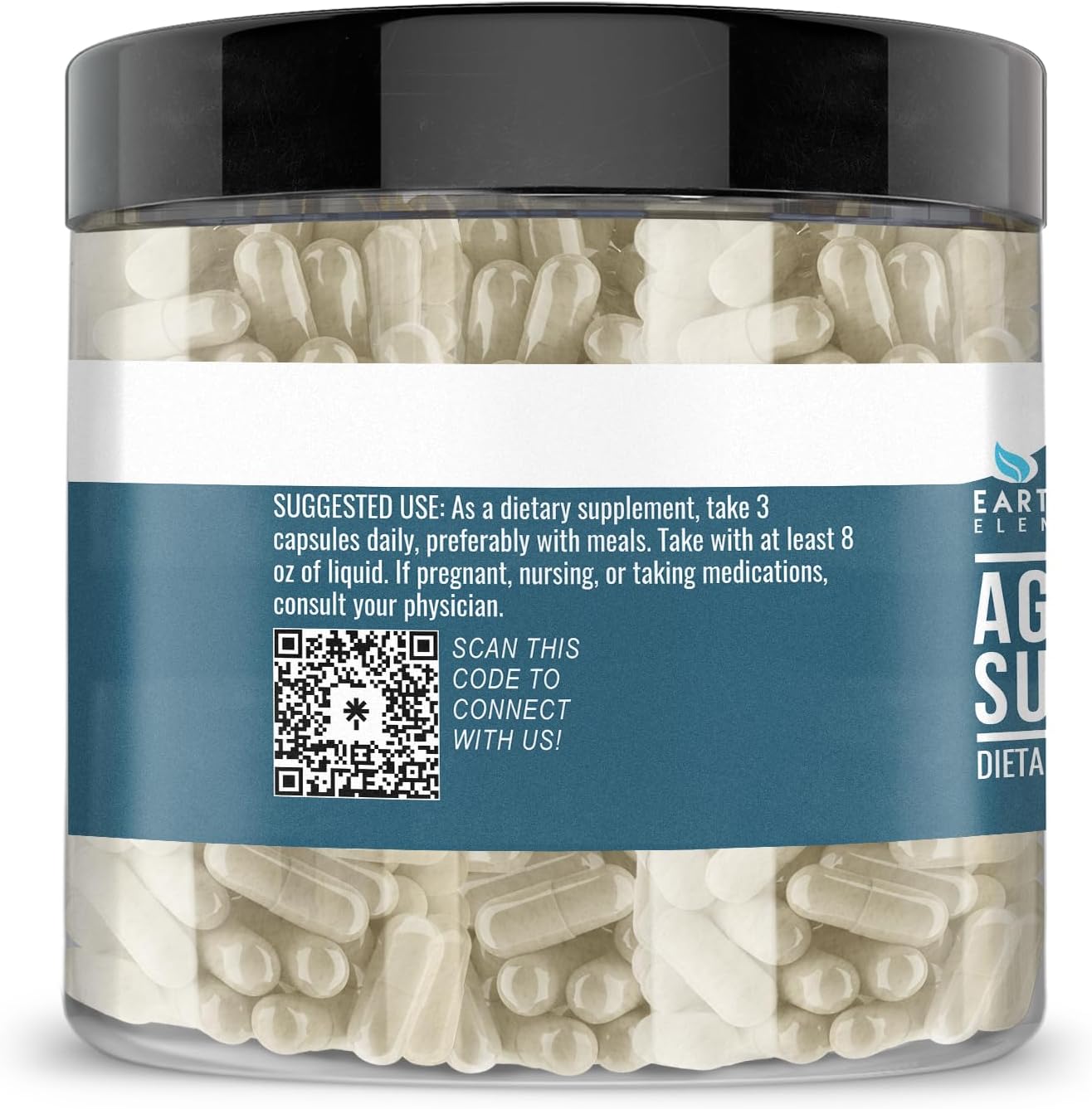 Earthborn Elements Agmatine Sulfate, 200 Capsules, Pure & Undiluted, No Additives - Image 2