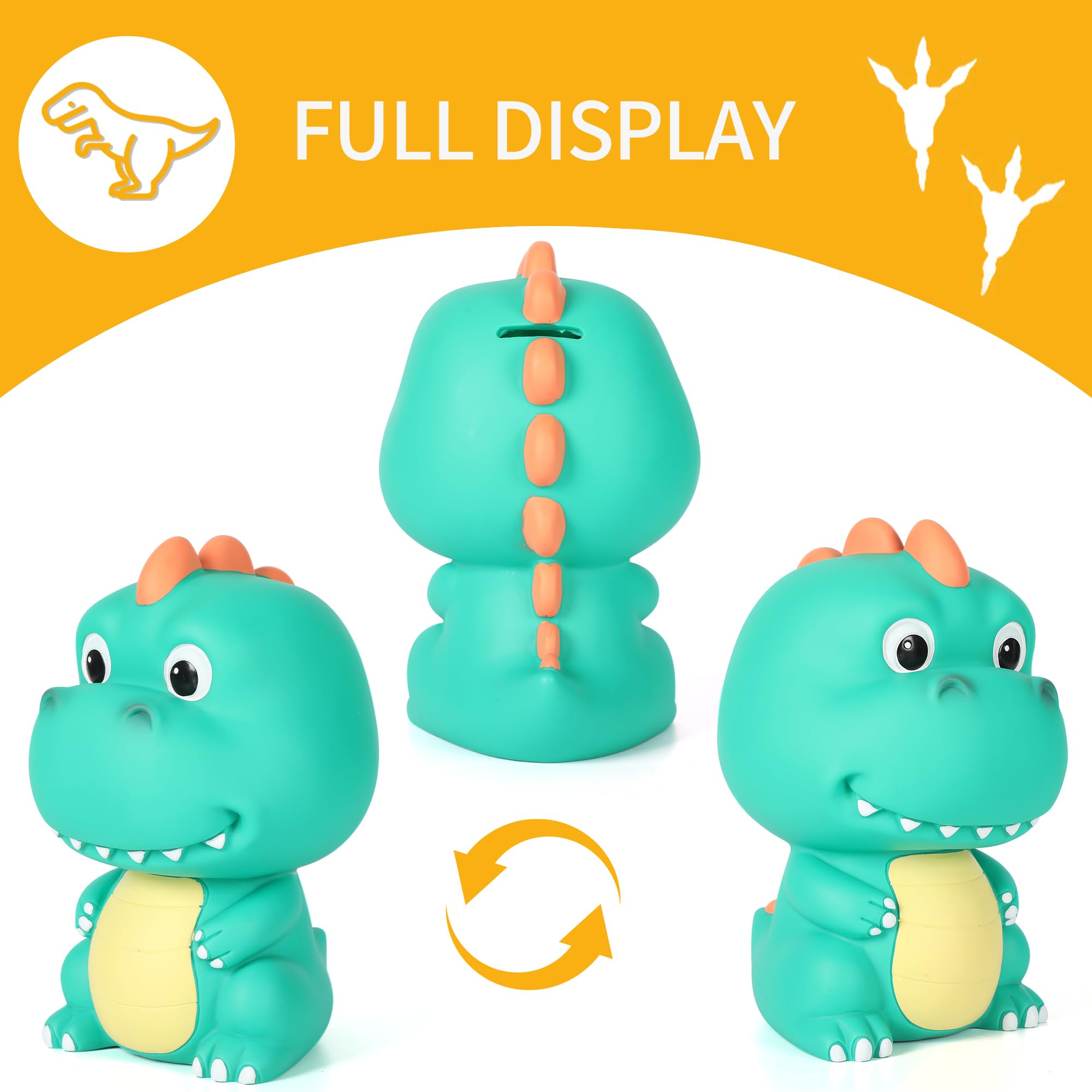 Amazon.com : H&W Dinosaur Money Bank with Lovely Big Head