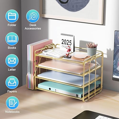 Miniatura 2 de gianotter 4-Tier Paper Organizer With Magazine Holder, Desk Organizers and Accessories, Desk Accessories & Workspace Organizers, File Organizer for