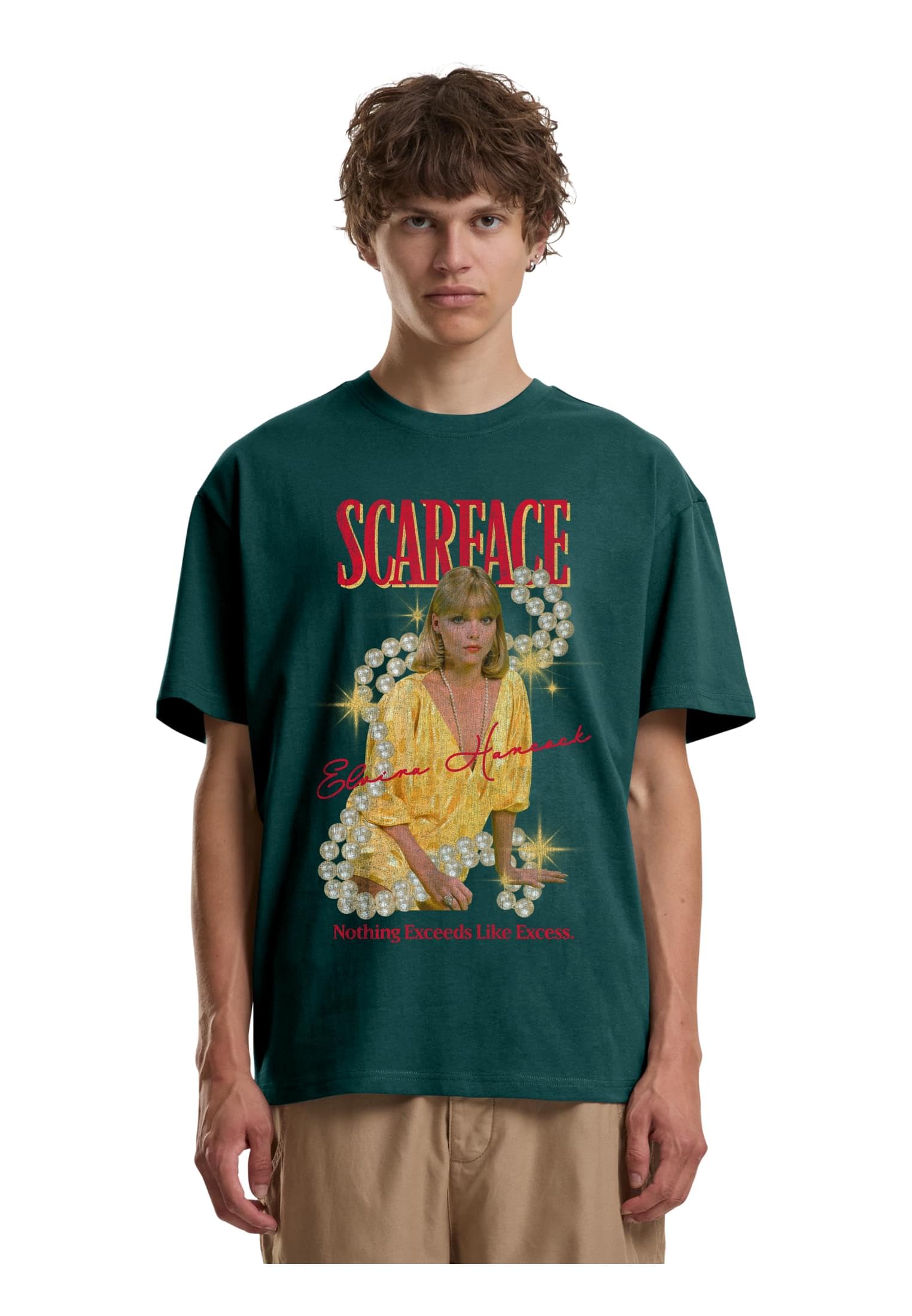 T-Shirt Scarface Elvira Hancock Merchcode pour homme coupe ample - 4